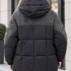 Женская куртка Plus Size с пайетками и утеплителем из холлофайбера, размеры 48–54
